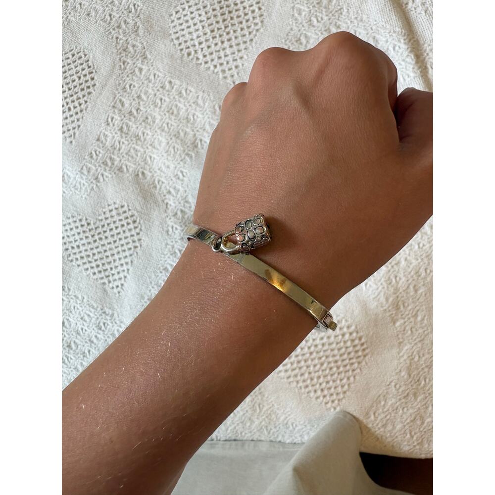 Vintage Coach snap close bracelet - Picture 2 of 9